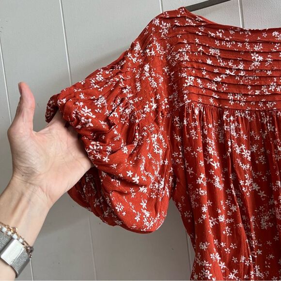 Free People Dessa Bodysuit Rust Combo - Picture 13 of 16